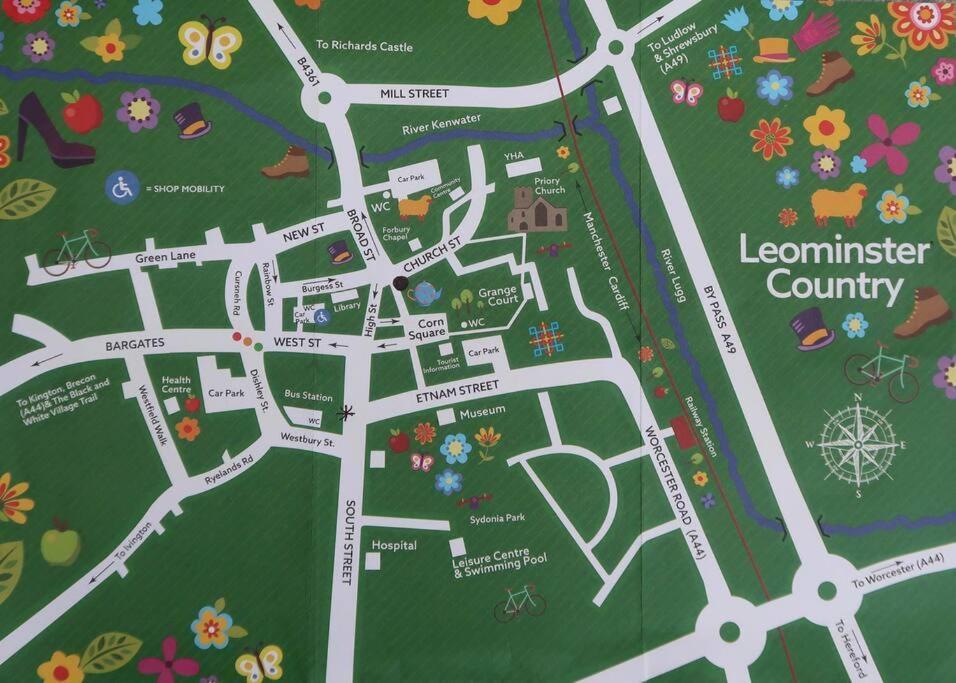 Medieval Roots And Harry Potter Townhouse - Hiking Near Ludlow Leominster Exterior foto